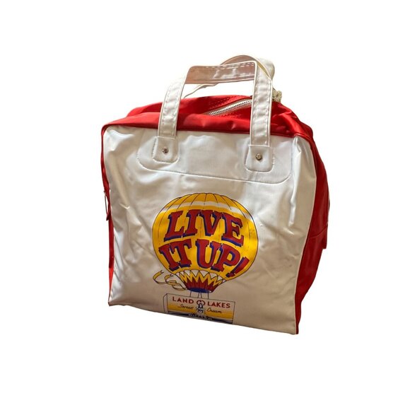 Land O Lakes Butter Tote Bag Live It Up Northwest Orient 747 Zipper Closure - Picture 1 of 6